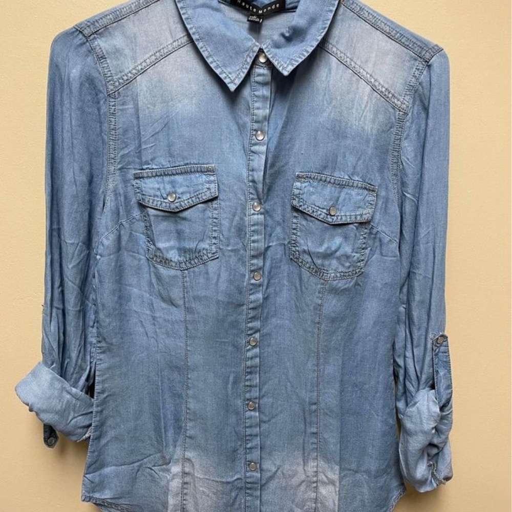 Long Sleeve Jean Shirt